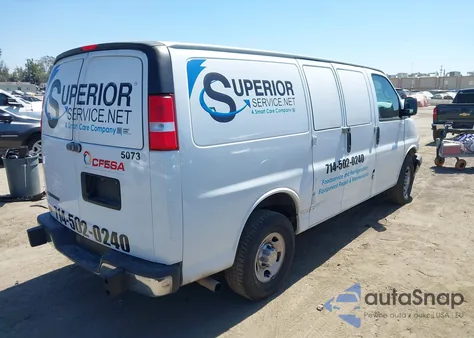 2020 Chevrolet Express Cargo Rwd 2500 Regular Wheelbase Wt из США, поврежденный, VIN 1GCWGAFG7L1268834